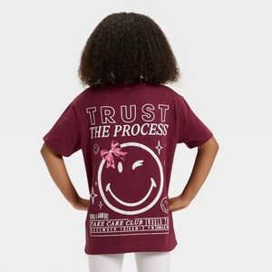 Youth Burgundy Trust the Process Tee